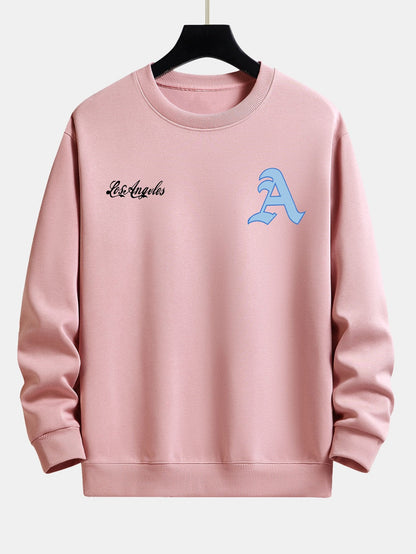 Los Angeles Print Relax Fit Sweatshirt