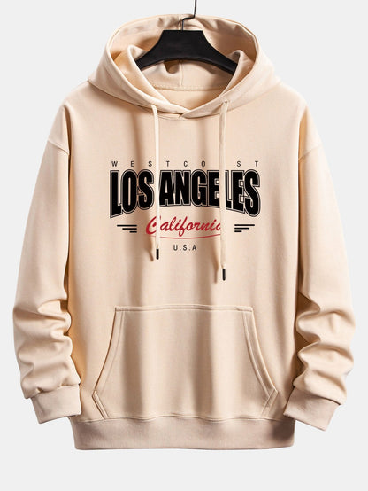 Los Angeles Print Relax Fit Hoodie