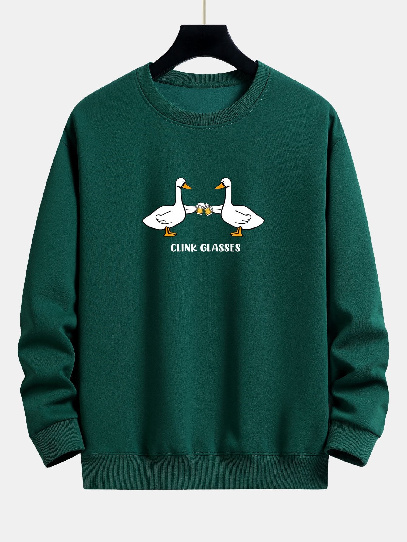 Cheers Goose Print Relax Fit Sweatshirt