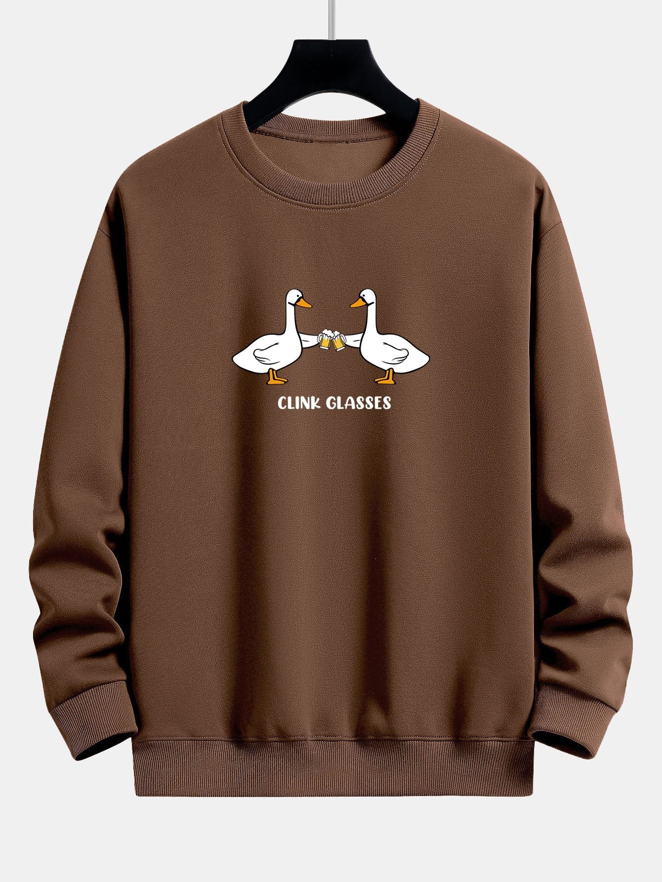 Cheers Goose Print Relax Fit Sweatshirt