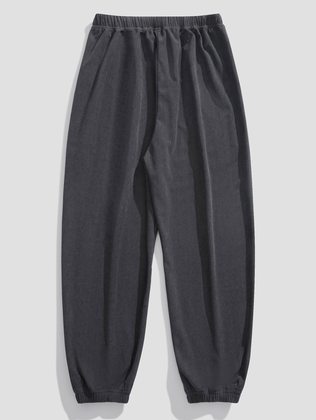 Corduroy Drawstring Jogging Pants