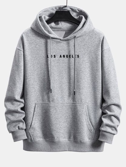 Los Angeles Print Relax Fit Hoodie