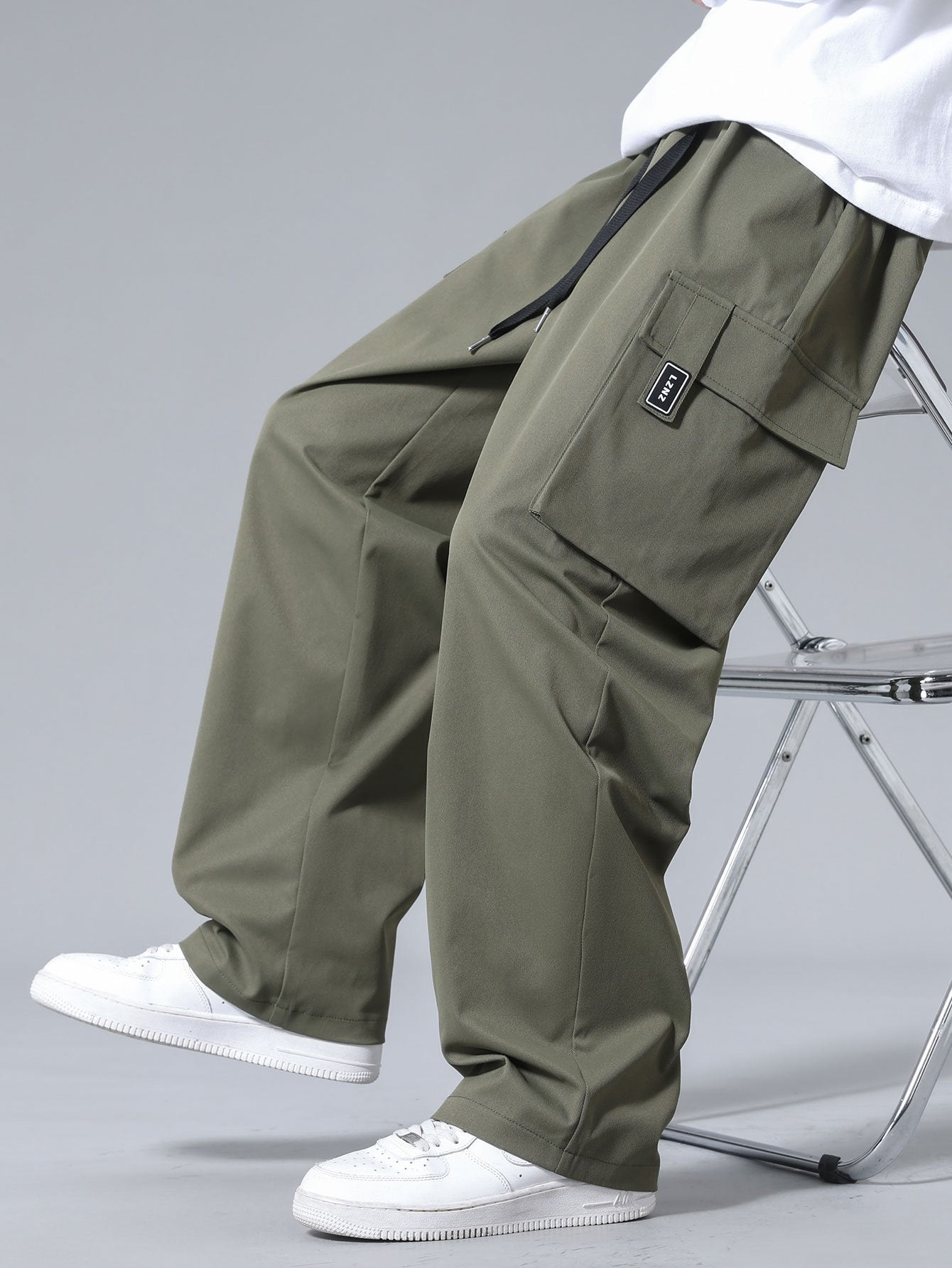 Drawstring Cargo Pants