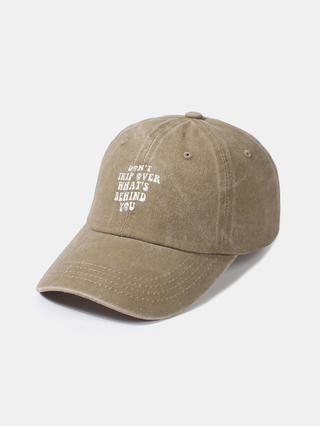 Personalized Slogan Classic Retro Washed Cotton Baseball Cap