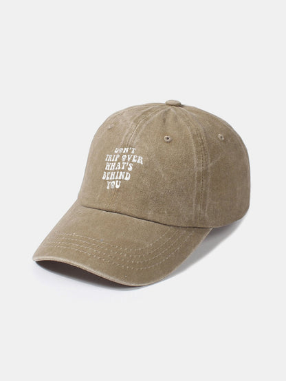 Personalized Slogan Classic Retro Washed Cotton Baseball Cap