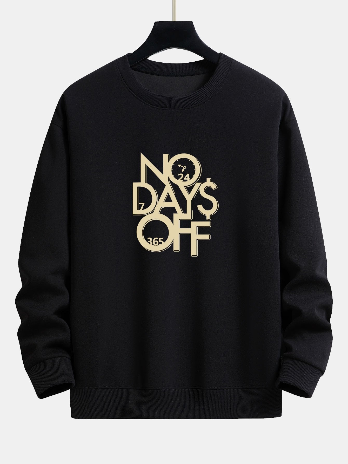 No Days Off Print Relax Fit Sweatshirt