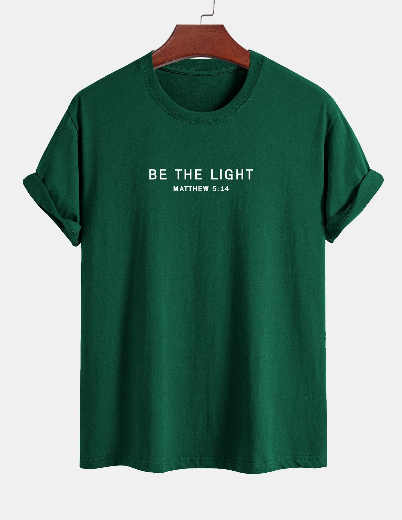 Regular Fit Be The Light Print Cotton T-Shirt