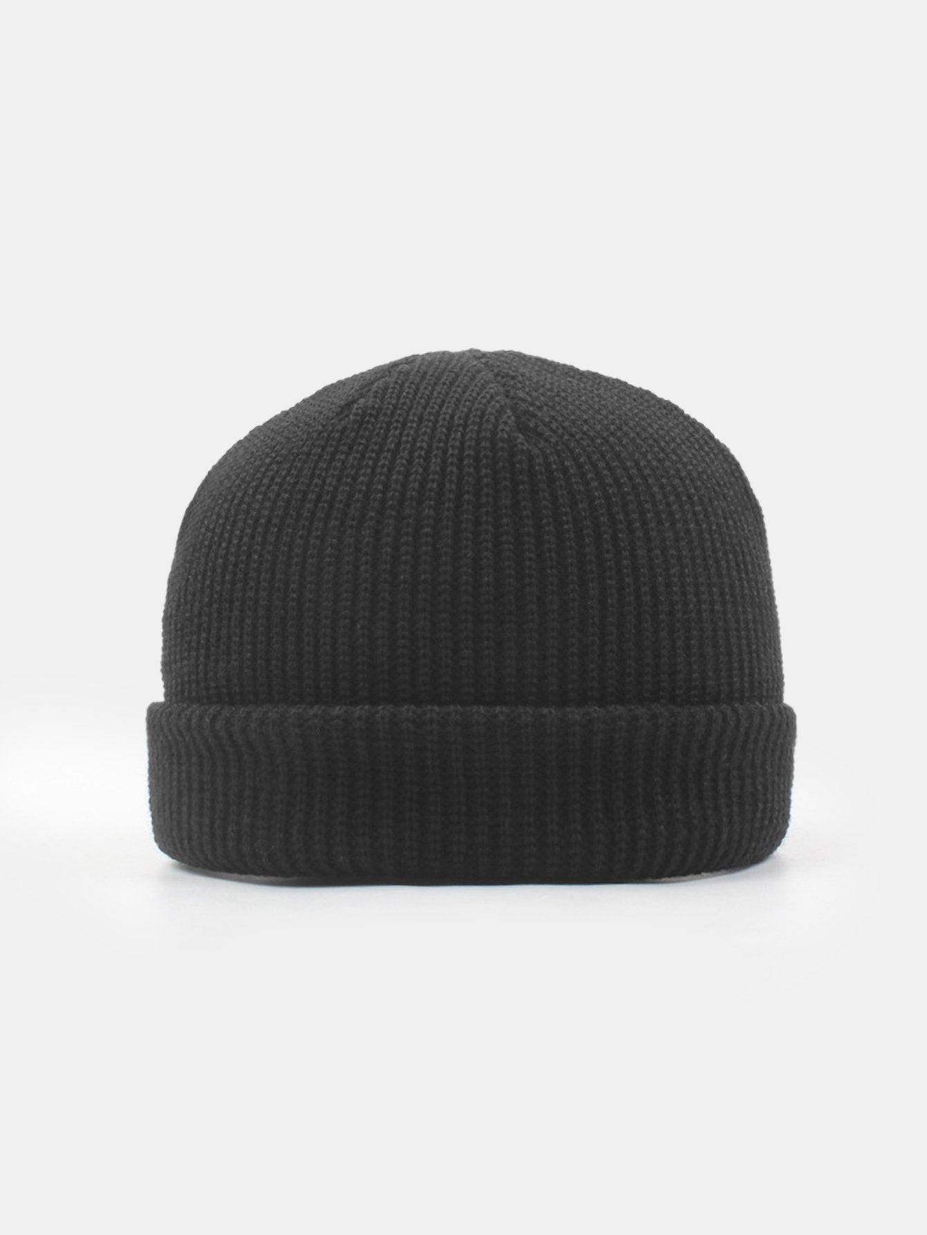 Solid Color Warm Knit Beanie Hat