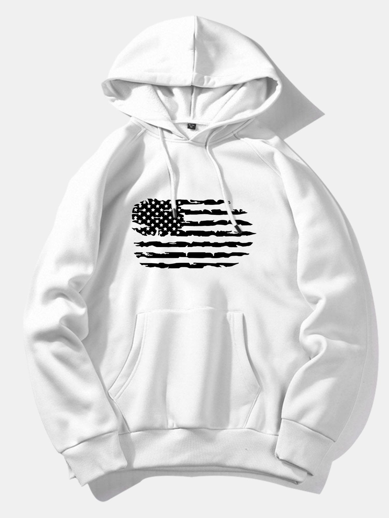 American Flag Print Hoodie