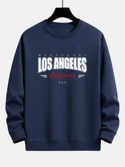 Los Angeles Print Relax Fit Sweatshirt