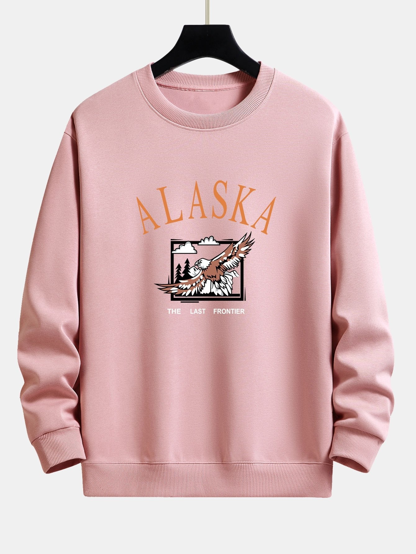 Alaska Bald Eagle Print Relax Fit Sweatshirt