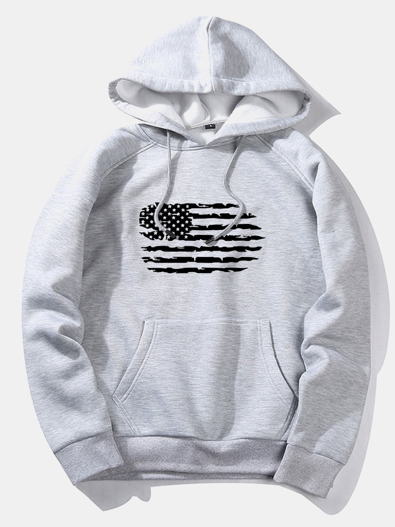 American Flag Print Hoodie