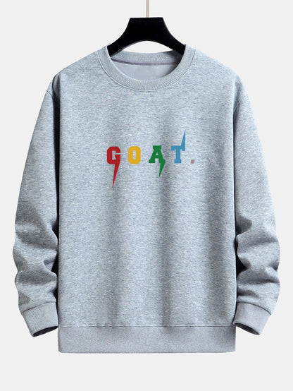 Goat Print Relax Fit Sweatshirt