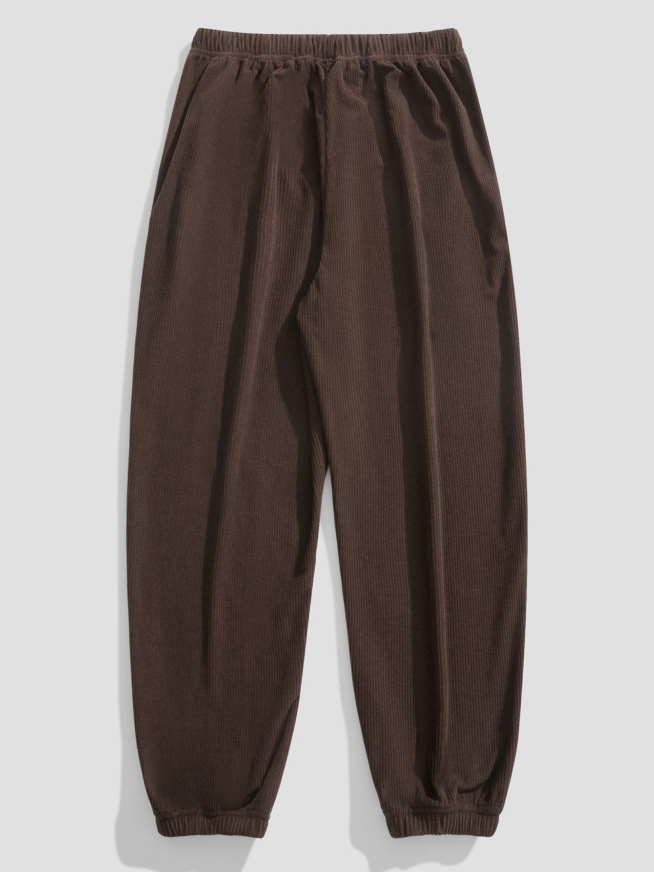 Corduroy Drawstring Jogging Pants