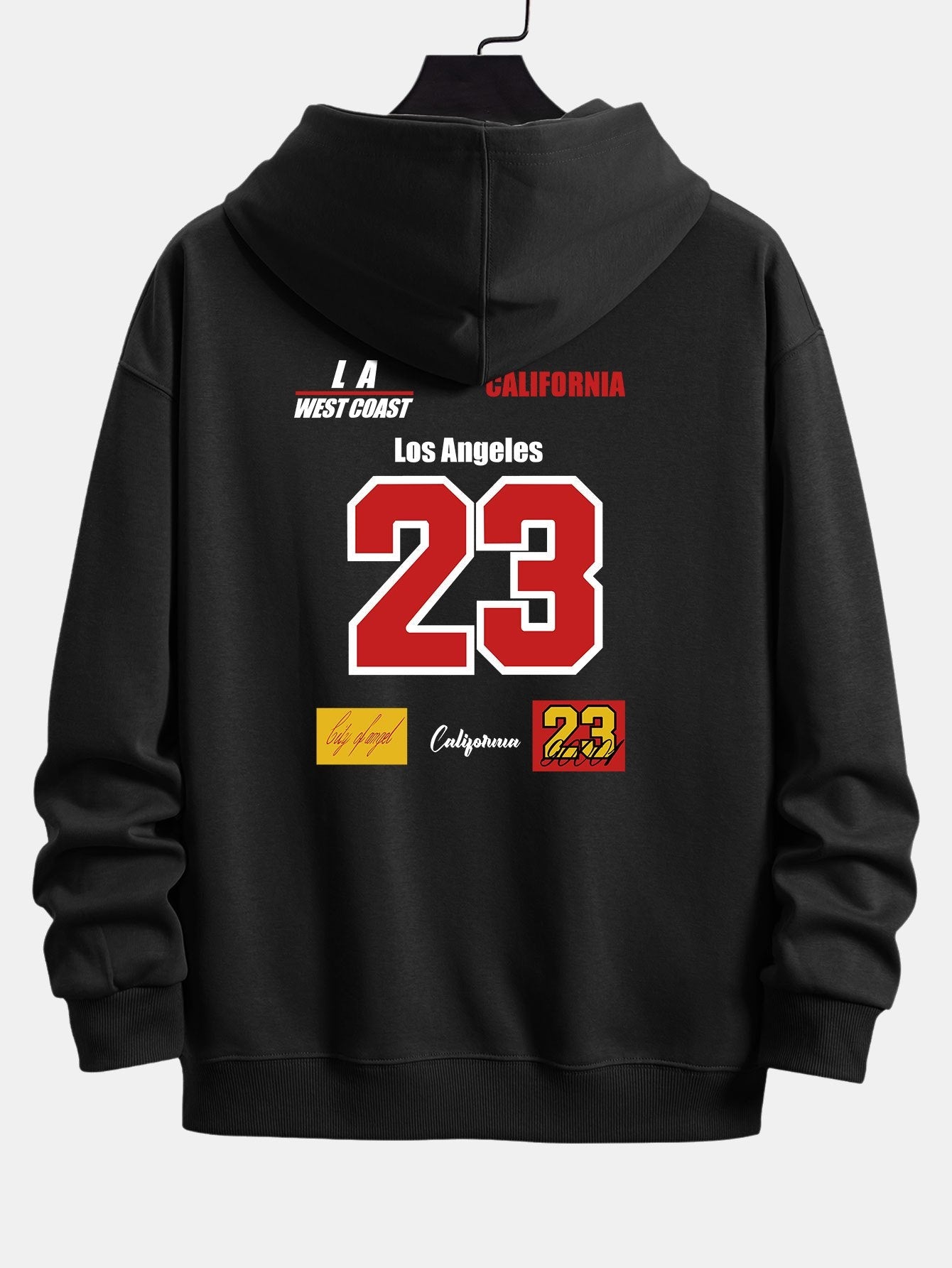 Number 23 Print Relax Fit Hoodie