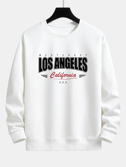 Los Angeles Print Relax Fit Sweatshirt