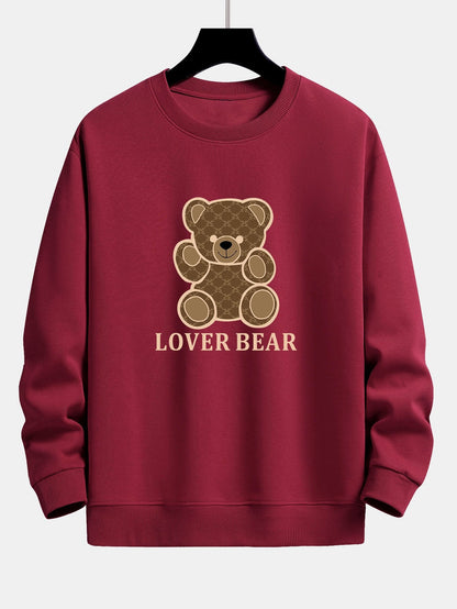 Lover Bear Print Relax Fit Sweatshirt