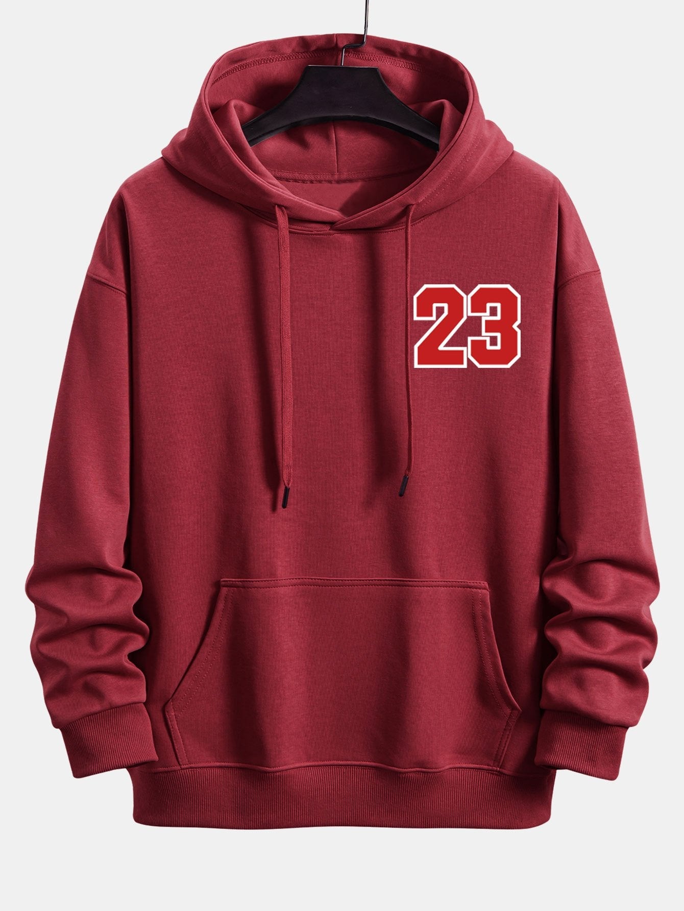 Number 23 Print Relax Fit Hoodie