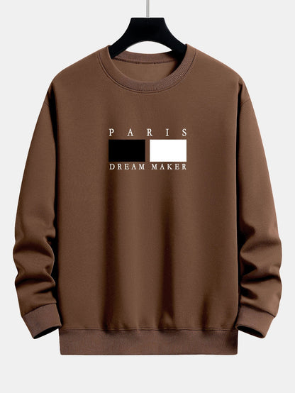 Paris Dream Maker Print Relax Fit Sweatshirt