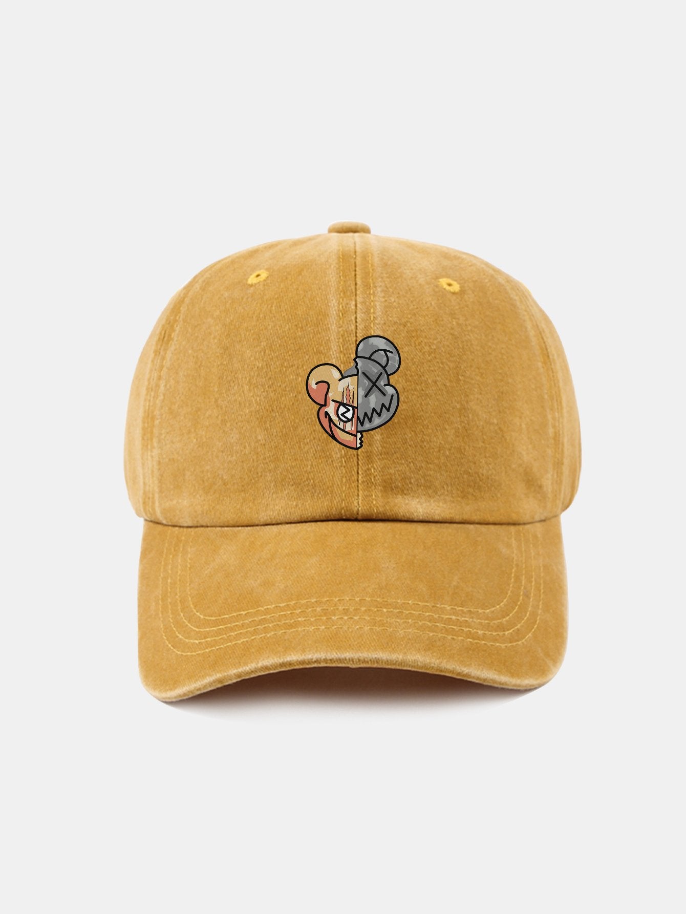 Bear Cartoon Pattern Casual Style Baseball Cap