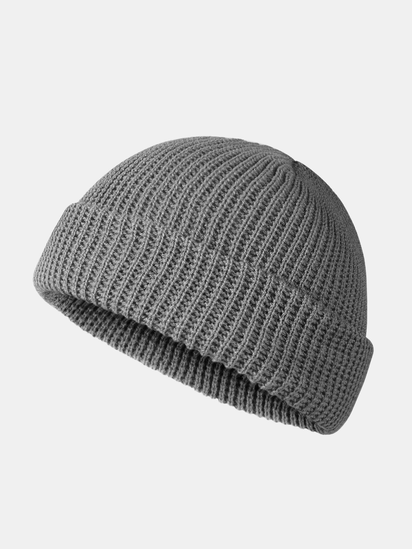 Solid Color Warm Knit Beanie Hat