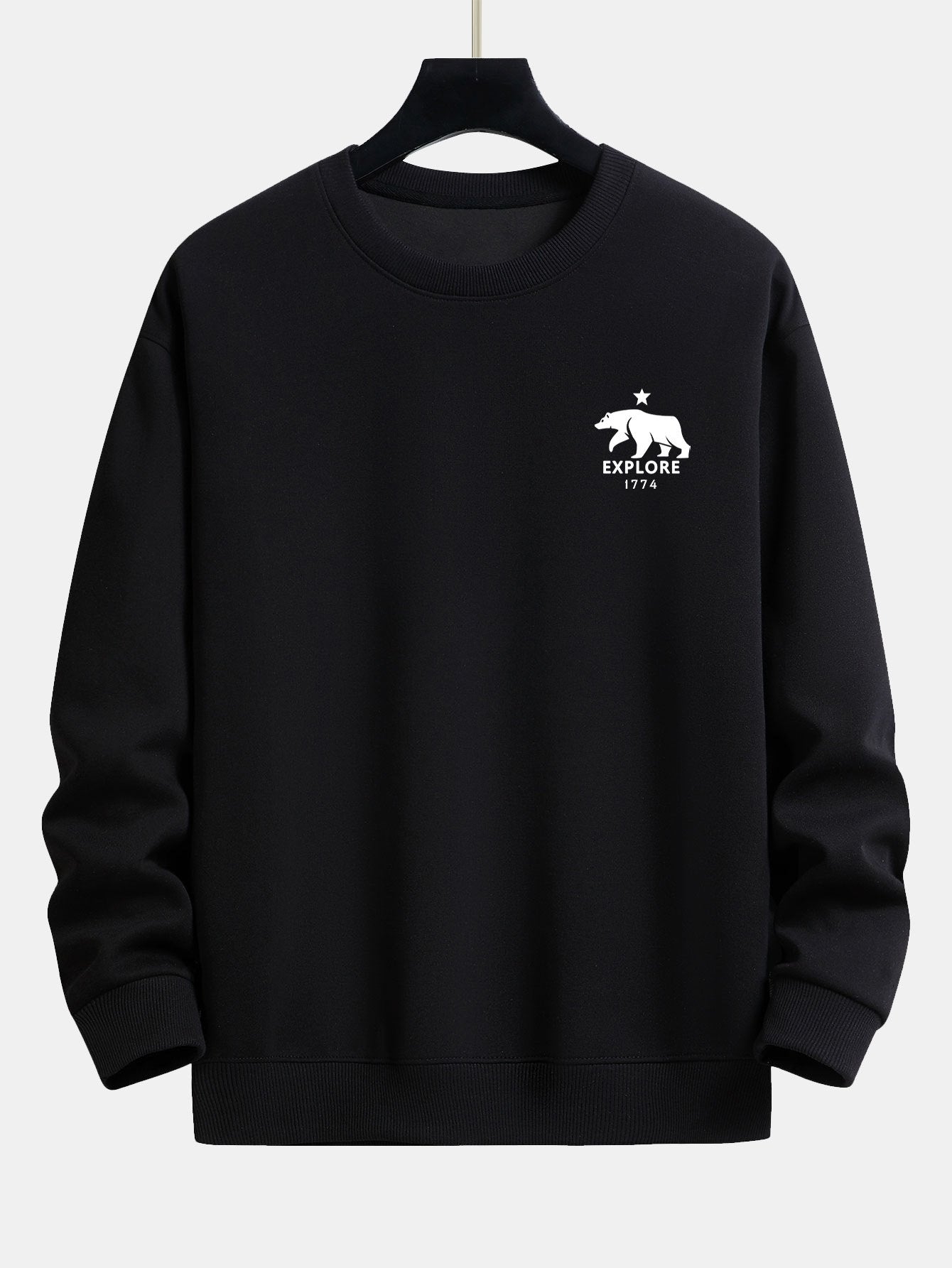 Explore Polar Bear Print Relax Fit Sweatshirt