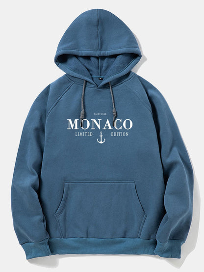 Monaco Anchor Print Hoodie