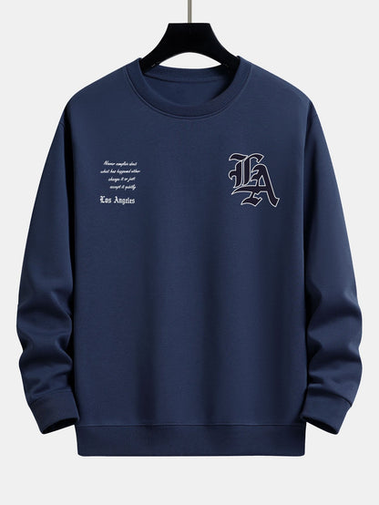 Los Angeles Slogan Print Relax Fit Sweatshirt