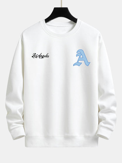 Los Angeles Print Relax Fit Sweatshirt