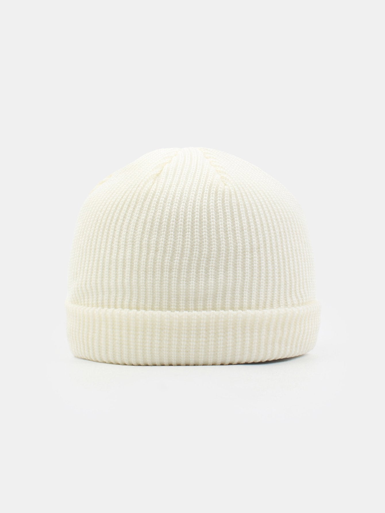 Solid Color Warm Knit Beanie Hat