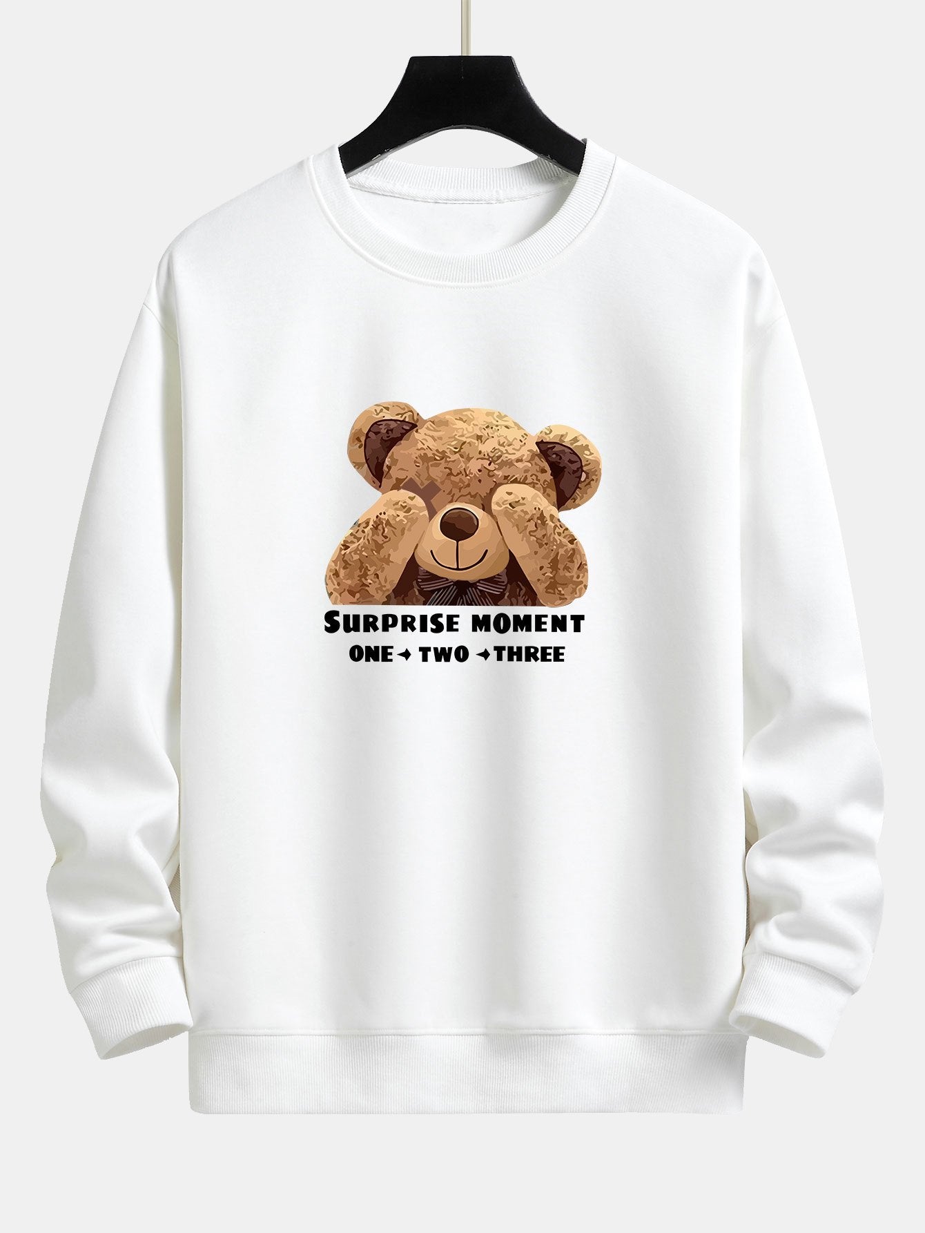 Slogan Bear Slogan Print Relax Fit Sweatshirt