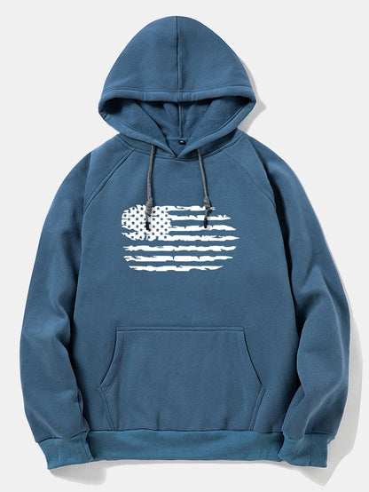 American Flag Print Hoodie