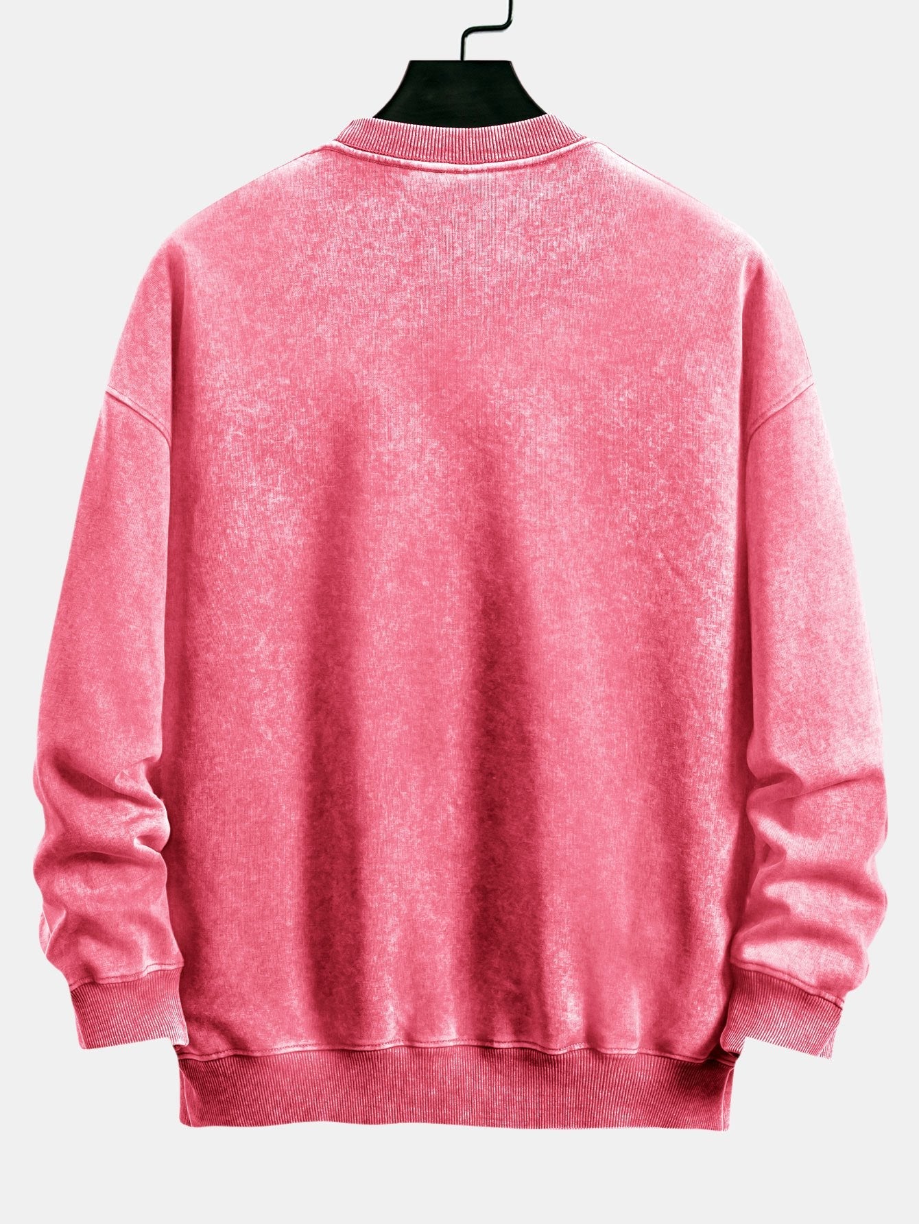 Relax Fit Washed Distressed Sweatshirt