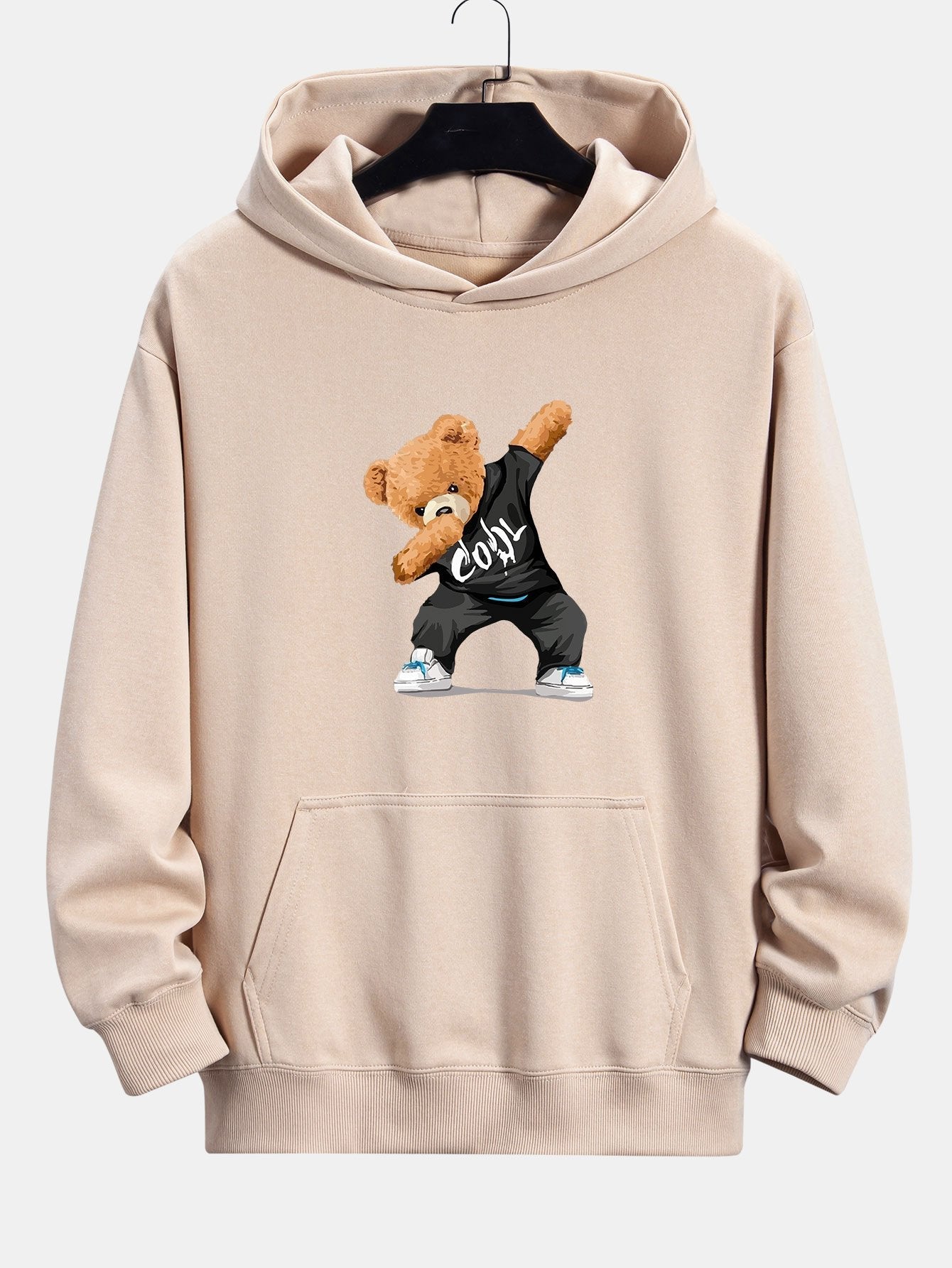 Cool Bear Print Relax Fit Hoodie