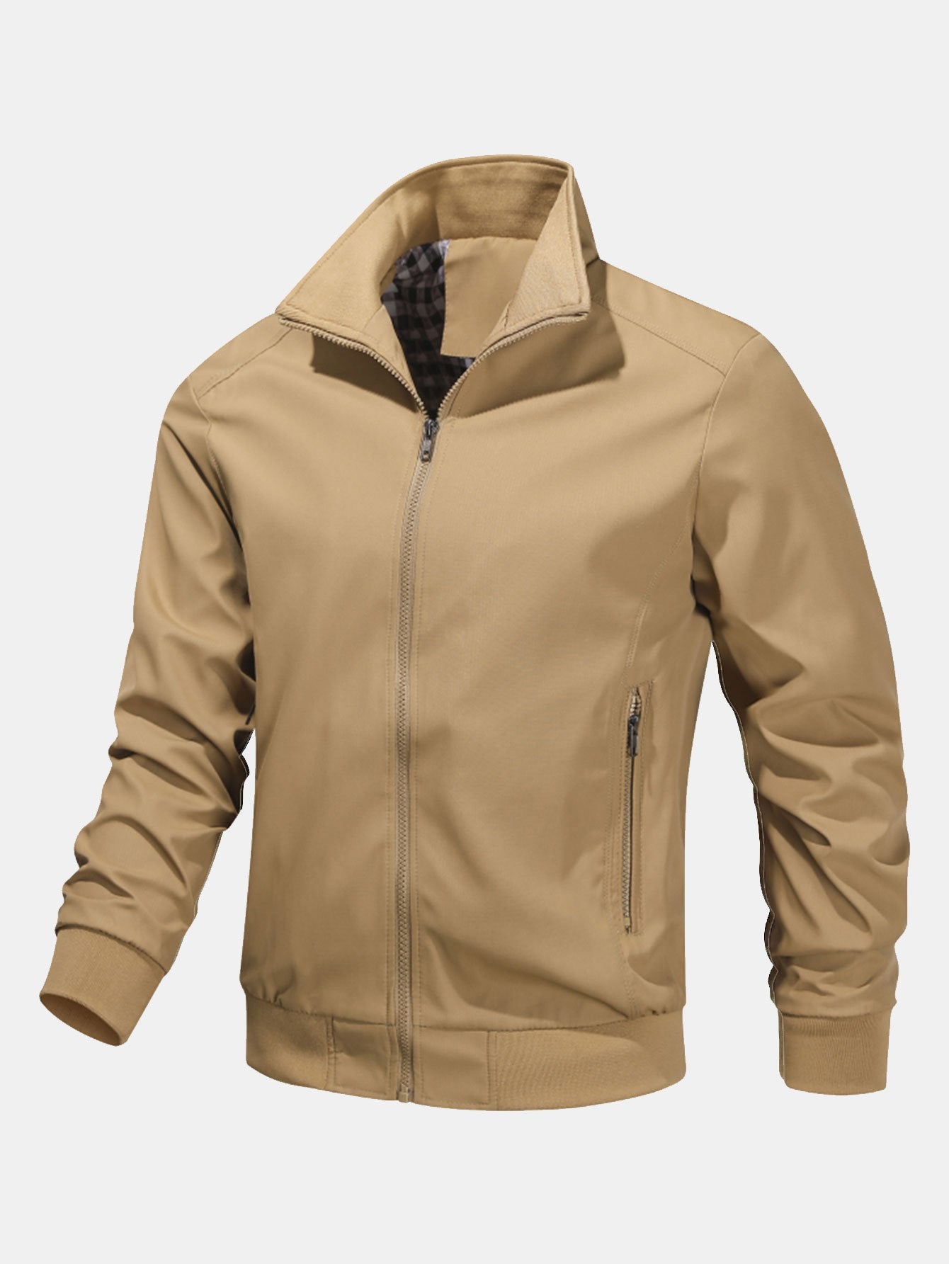 Zip Stand Collar Jacket