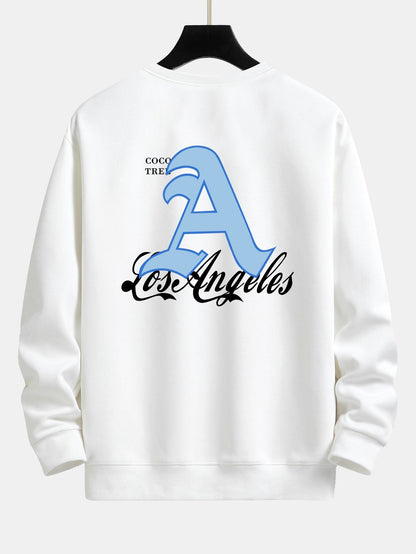 Los Angeles Print Relax Fit Sweatshirt