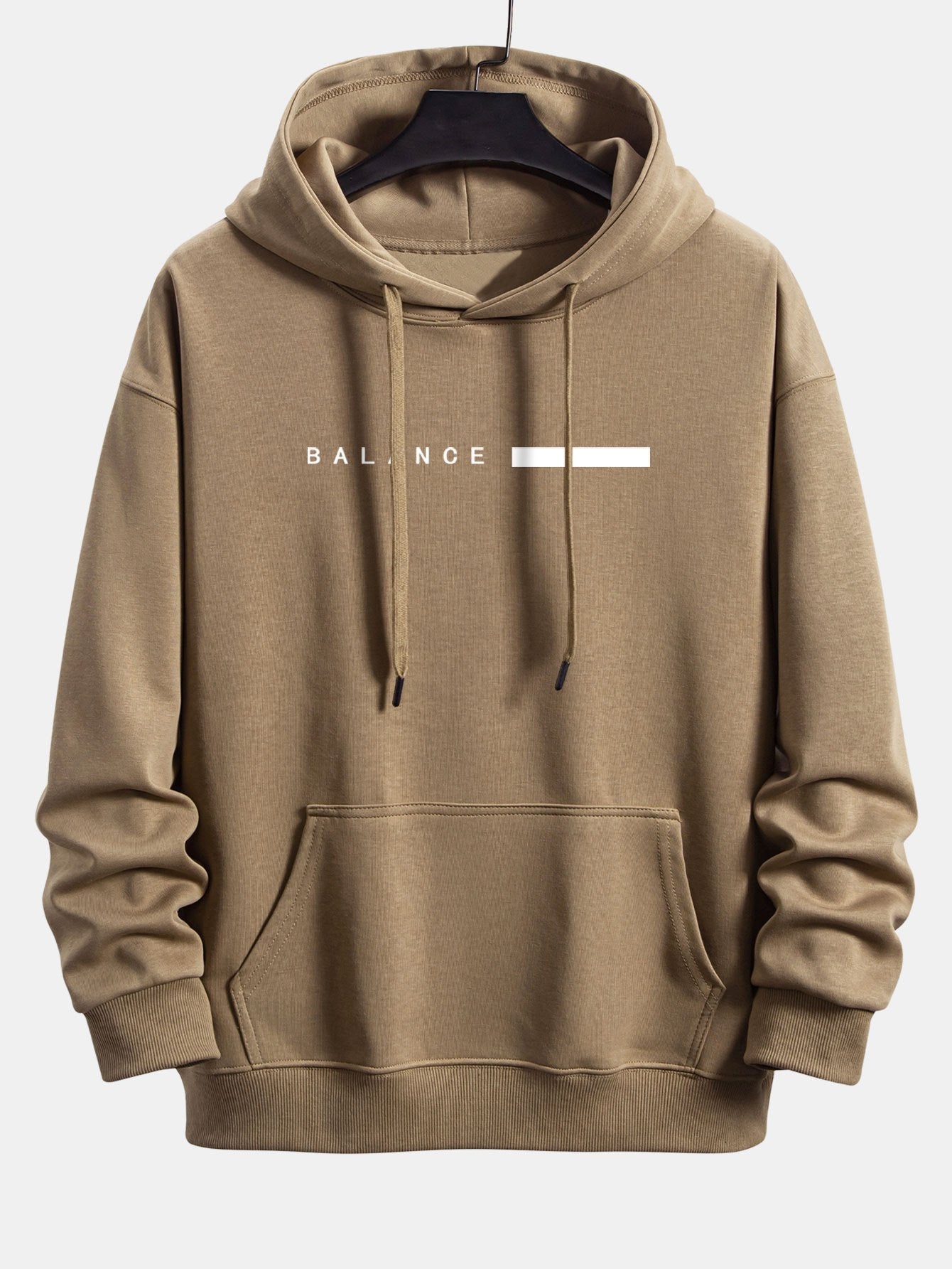 Balance Stripe Print Relax Fit Hoodie