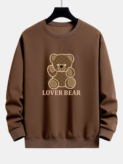 Lover Bear Print Relax Fit Sweatshirt