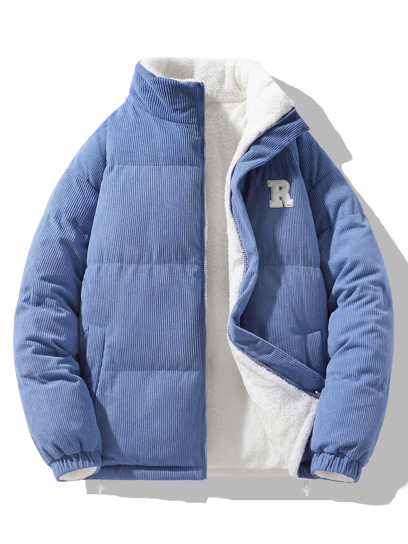 Reversible Teddy Fleece Corduroy Coat