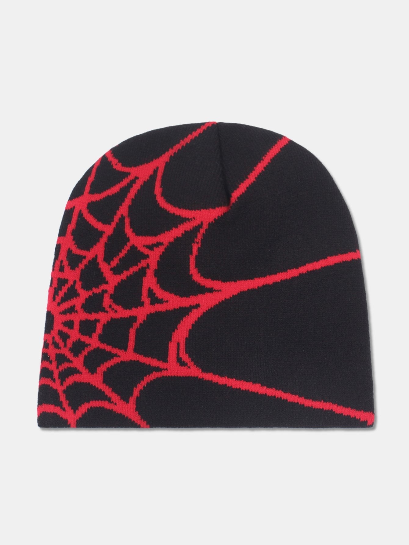 Spider Web Pattern Warm Knit Beanie Hat