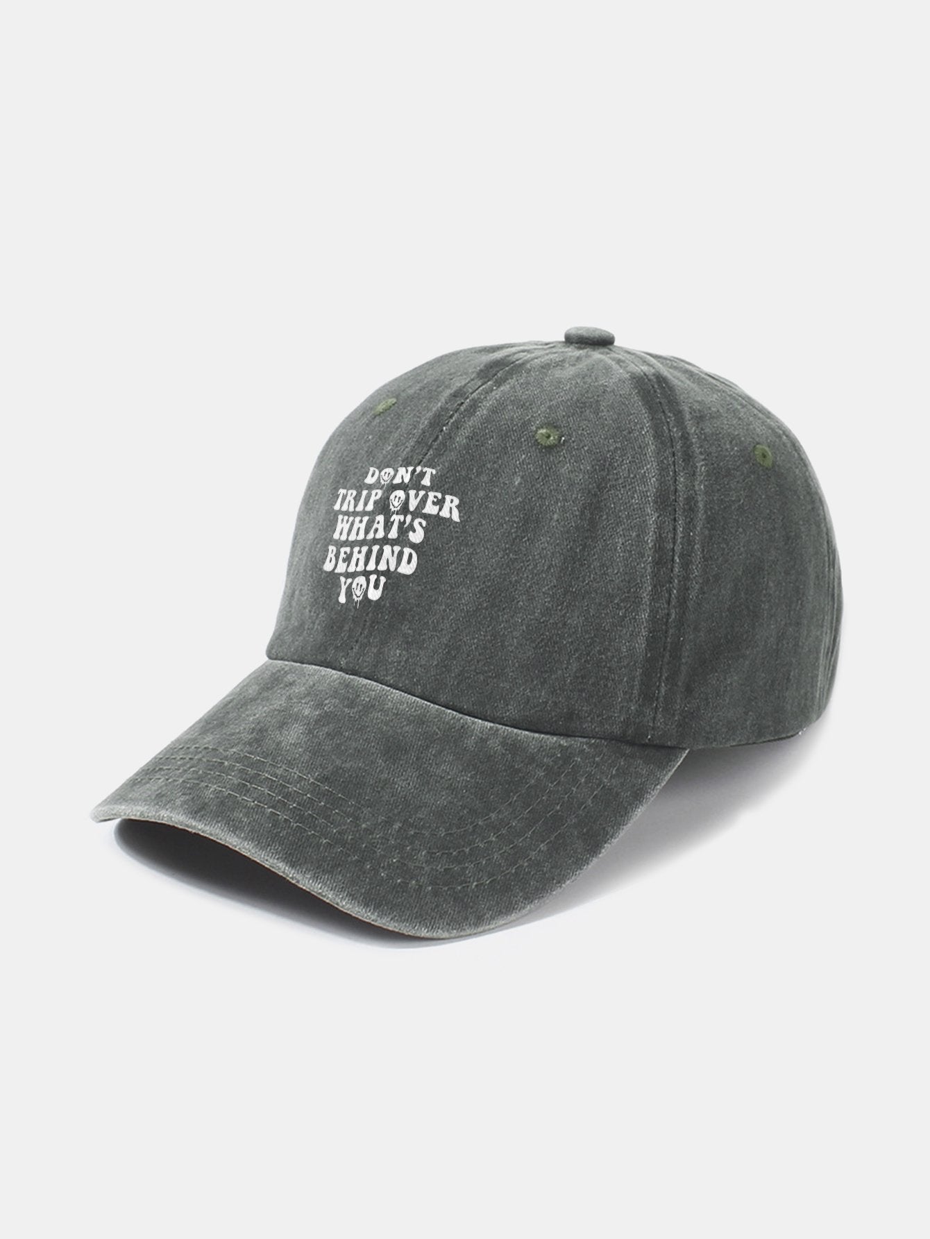 Personalized Slogan Classic Retro Washed Cotton Baseball Cap