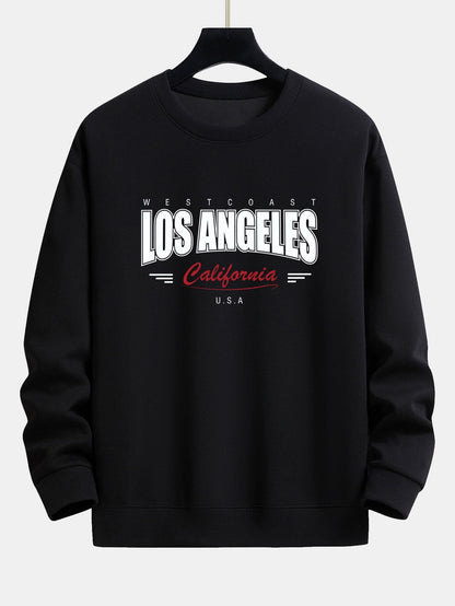 Los Angeles Print Relax Fit Sweatshirt