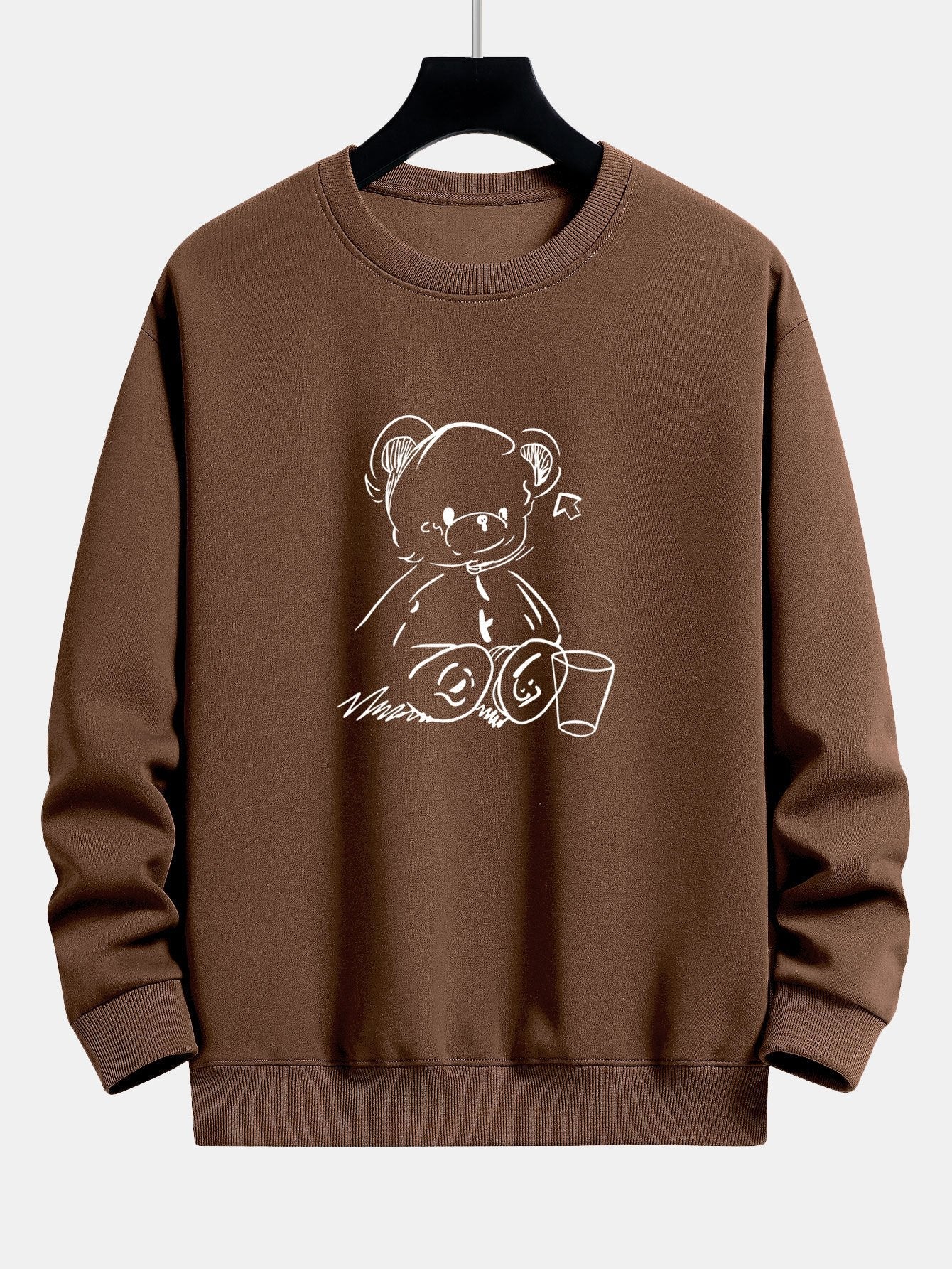 Bear Print Relax Fit Sweatshirt