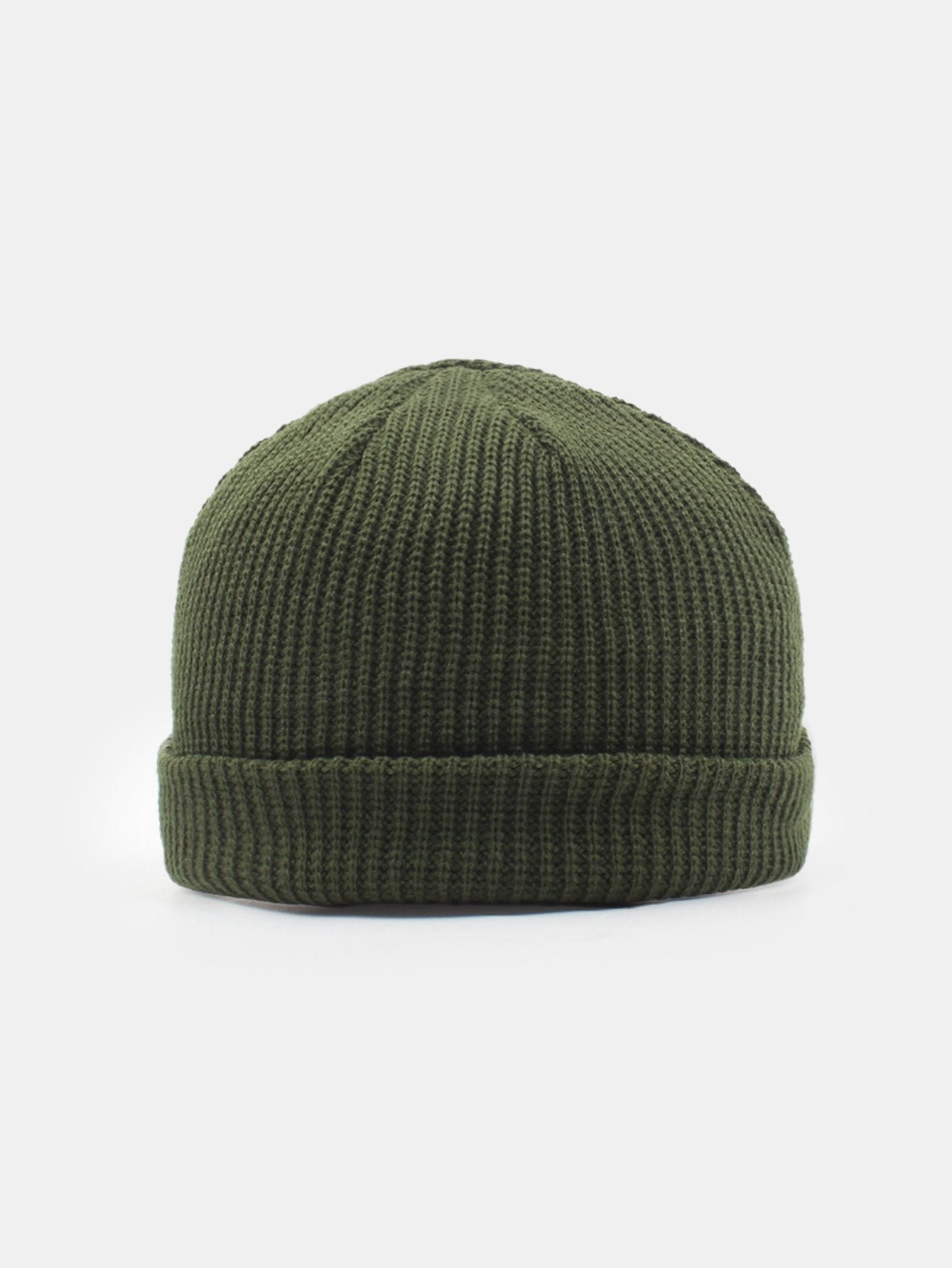 Solid Color Warm Knit Beanie Hat