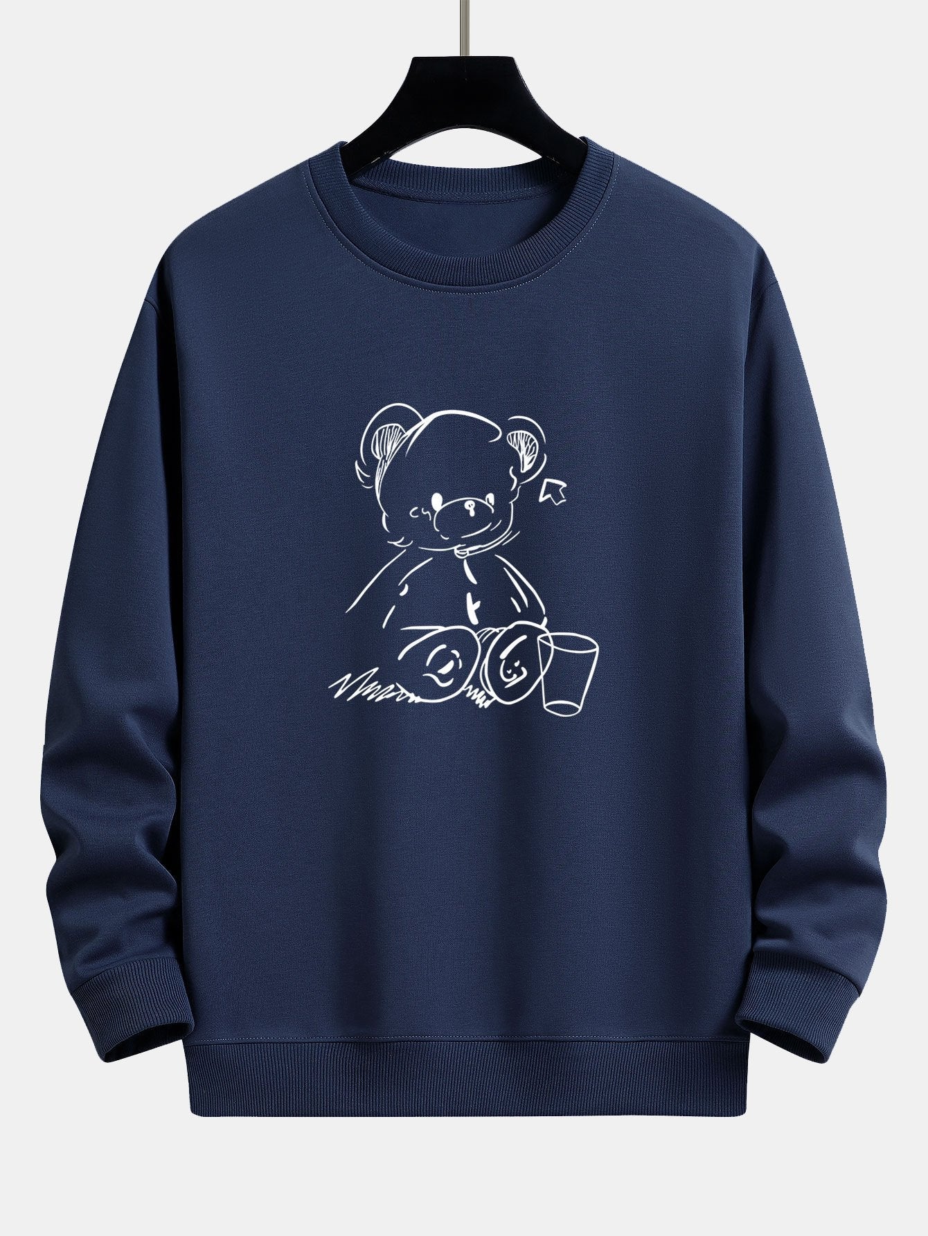 Bear Print Relax Fit Sweatshirt