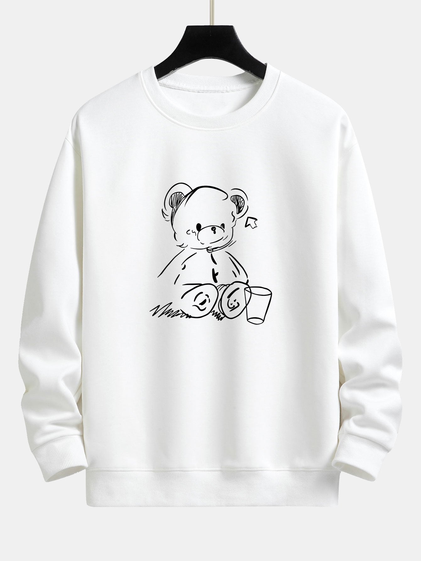 Bear Print Relax Fit Sweatshirt