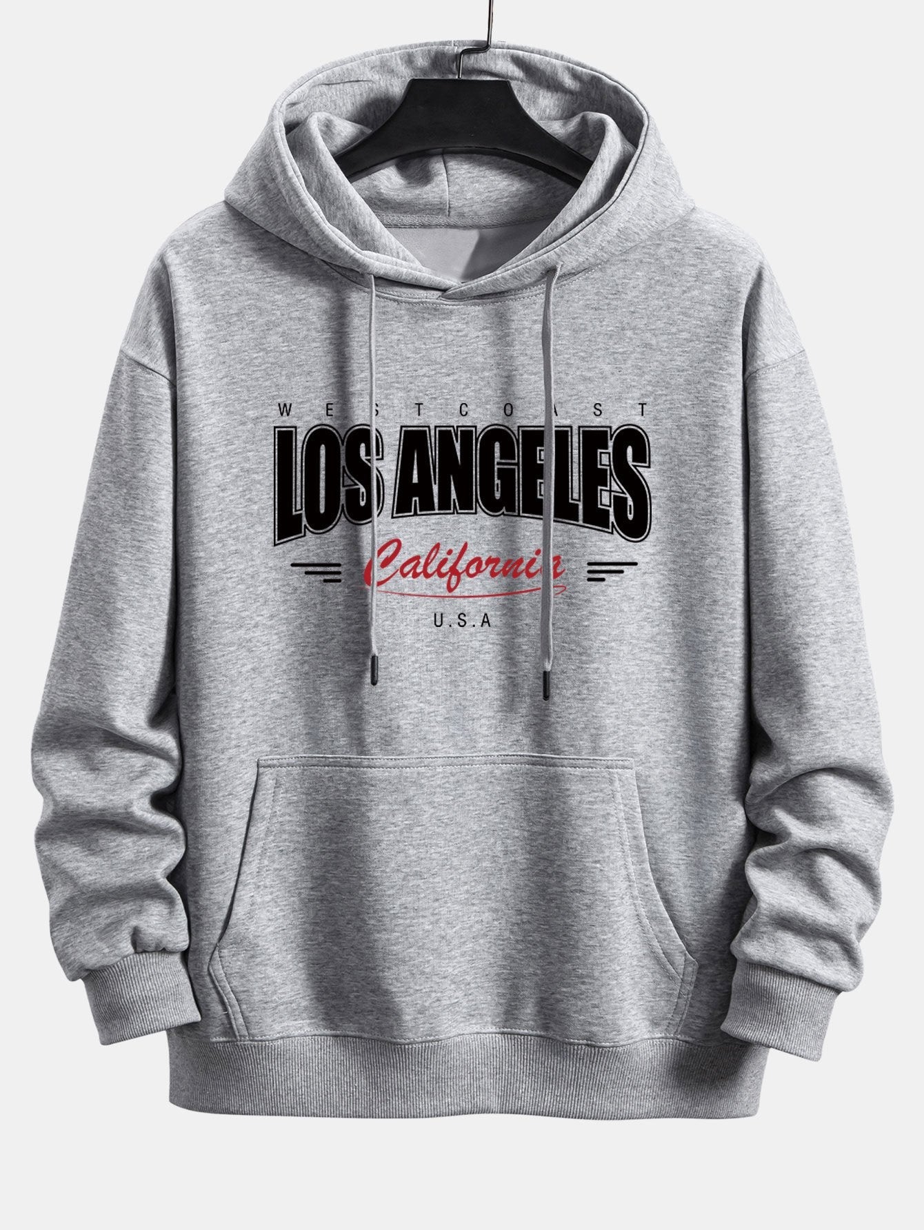 Los Angeles Print Relax Fit Hoodie