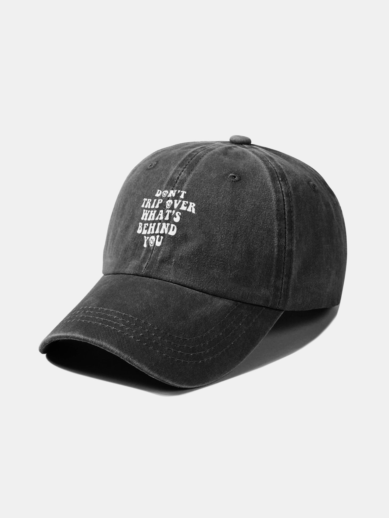 Personalized Slogan Classic Retro Washed Cotton Baseball Cap