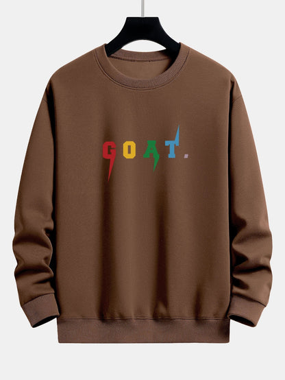 Goat Print Relax Fit Sweatshirt