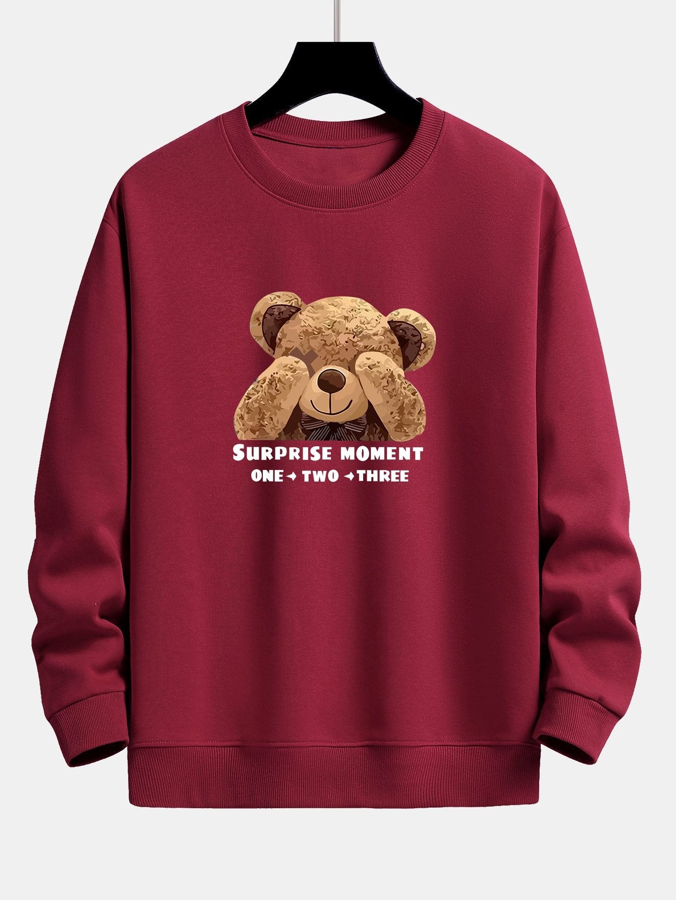 Slogan Bear Slogan Print Relax Fit Sweatshirt